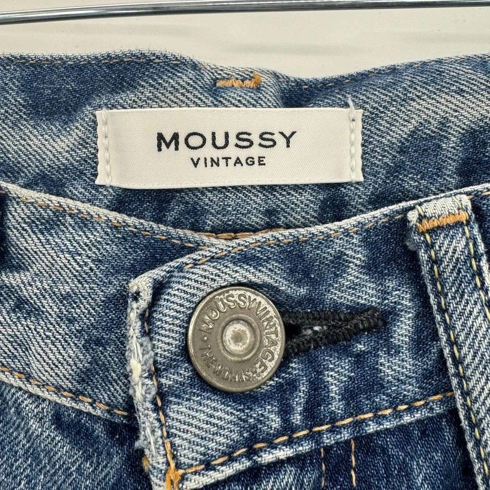 MOUSSY VINTAGE Dells Cropped Boy Skinny Jeans 25 NWOT